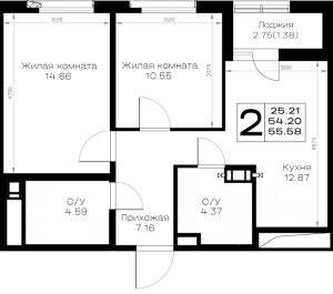 планировка, фото №1