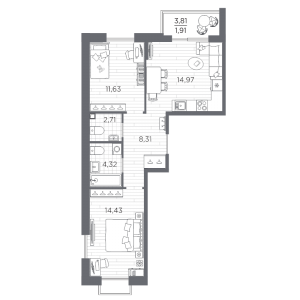 планировка, фото №1