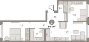 планировка, фото №1