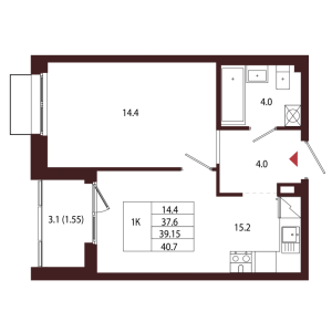 планировка, фото №1