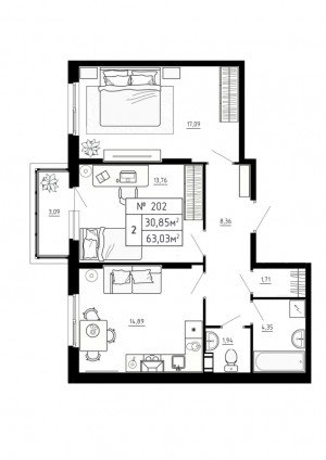 планировка, фото №1