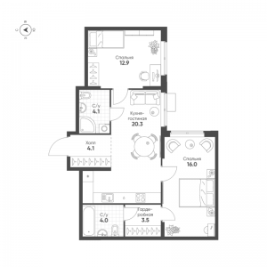 планировка, фото №1