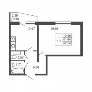 планировка, фото №1