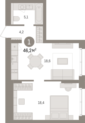 планировка, фото №1