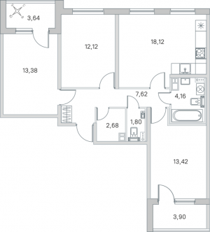 планировка, фото №1