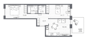 планировка, фото №1