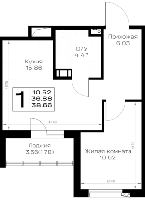планировка, фото №1