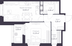 планировка, фото №1