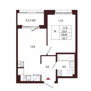 планировка, фото №1