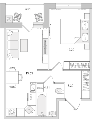 планировка, фото №1