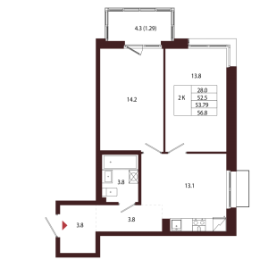 планировка, фото №1