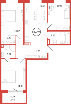 планировка, фото №1