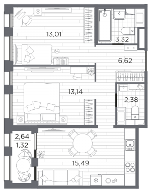 планировка, фото №1