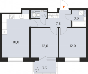 планировка, фото №1