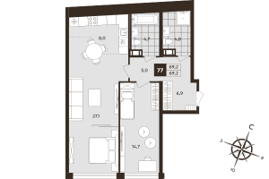 планировка, фото №1