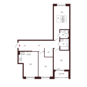 планировка, фото №1