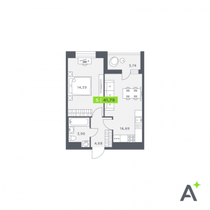 планировка, фото №1