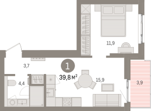 планировка, фото №1