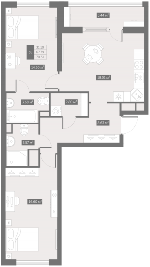 планировка, фото №1