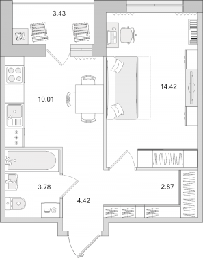 планировка, фото №1