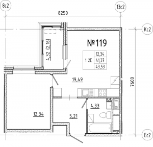 планировка, фото №1