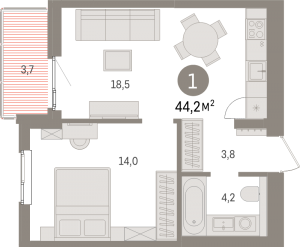 планировка, фото №1