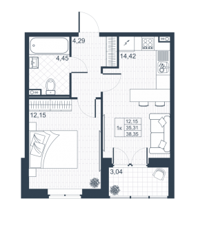 планировка, фото №1