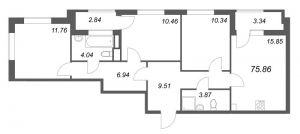 планировка, фото №1