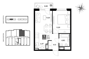 планировка, фото №1