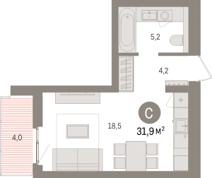 планировка, фото №1