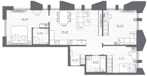 планировка, фото №1