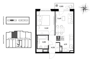 планировка, фото №1