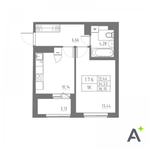 планировка, фото №1