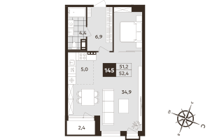 планировка, фото №1