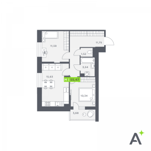 планировка, фото №1