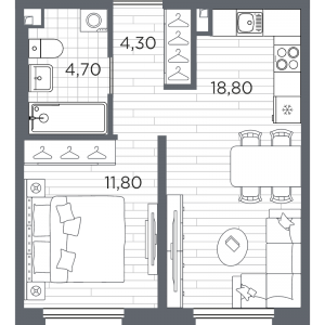 планировка, фото №1