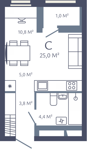 планировка, фото №1