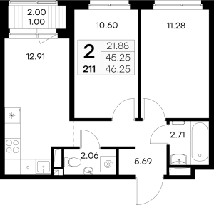 планировка, фото №1