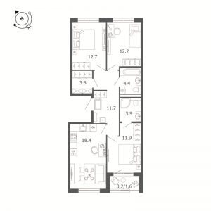 планировка, фото №1