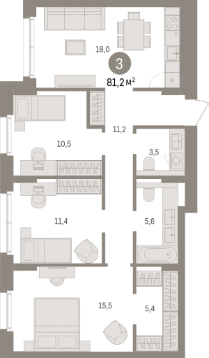 планировка, фото №1