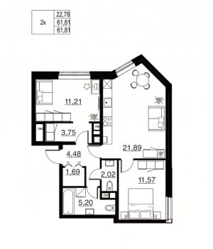 планировка, фото №1