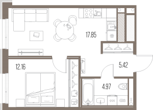 планировка, фото №1