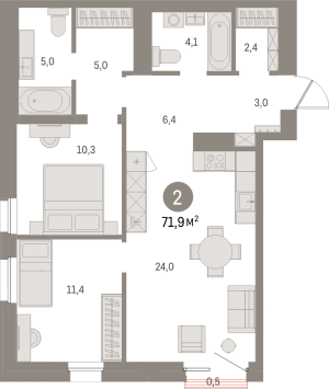 планировка, фото №1