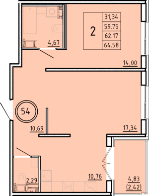 планировка, фото №1