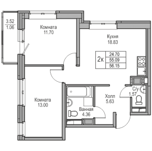 планировка, фото №1