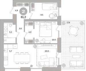 планировка, фото №1