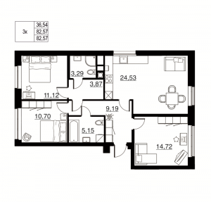 планировка, фото №1