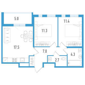 планировка, фото №1