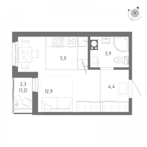 планировка, фото №1