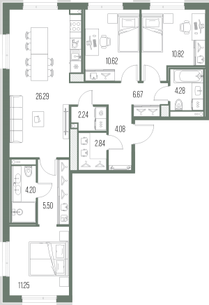 планировка, фото №1